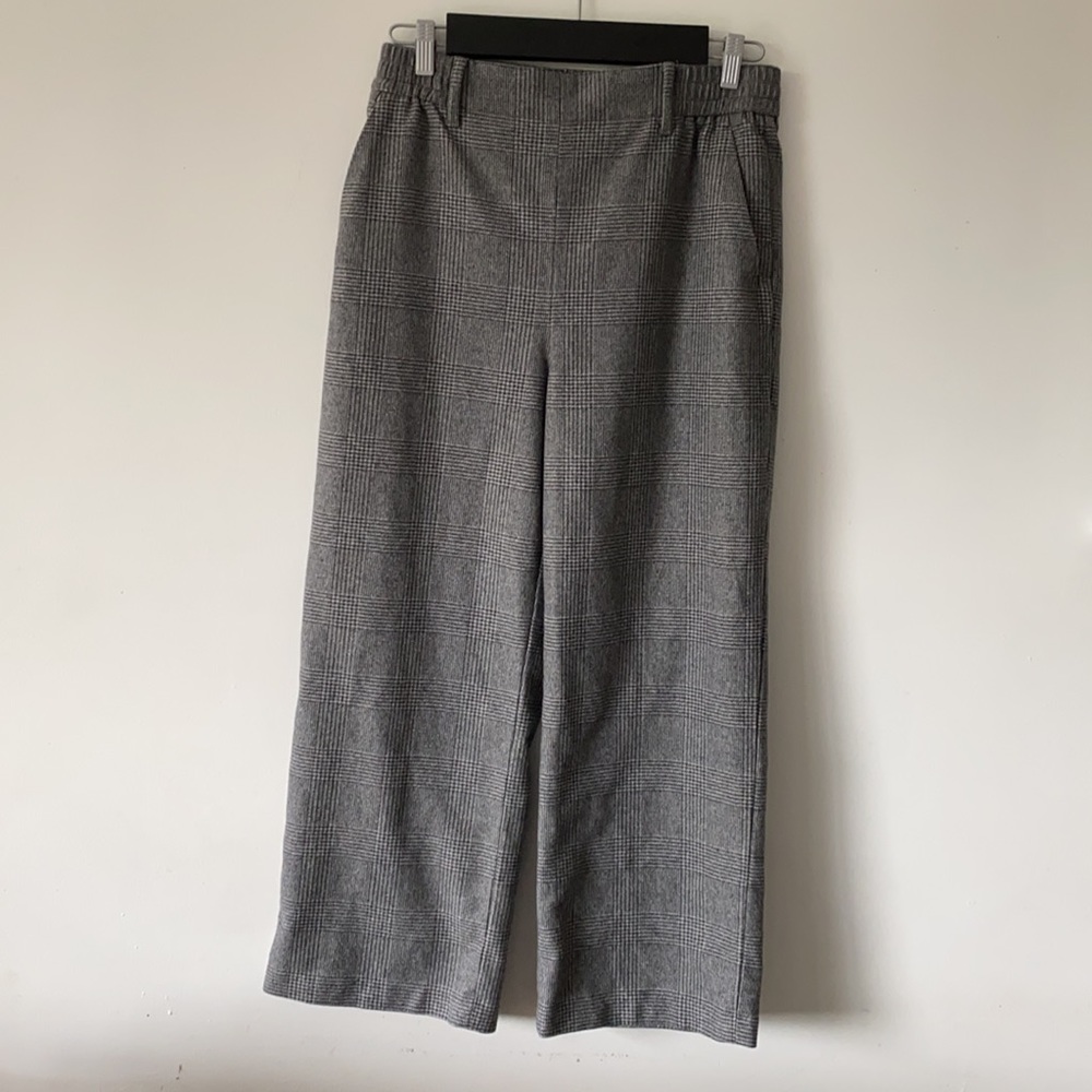 Wilfred Grey Plaid Wide-Leg Pants - Women